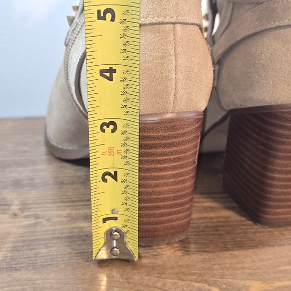 Steve Madden Cala Studded Suede Booties Women's Size 7.5 - Picture 7 of 9